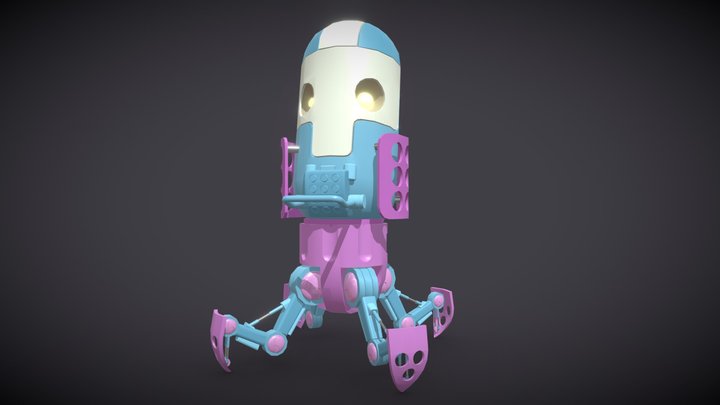 Robo Octopus 3D Model