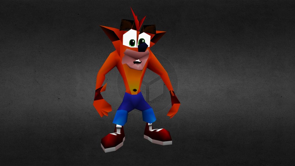 [RIGGED] crash bandicoot 2 3d model