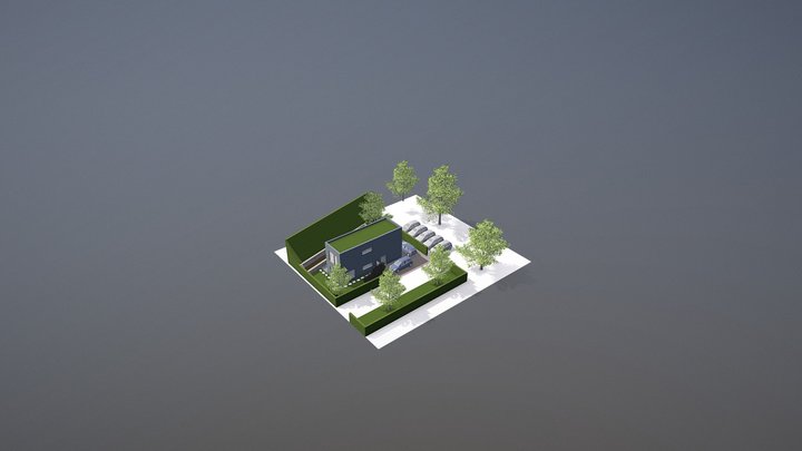 Modular Small House (2-level 4.3x12.8m) 3D Model