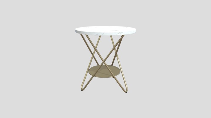 Tribesigns Round Side Table 3D Model