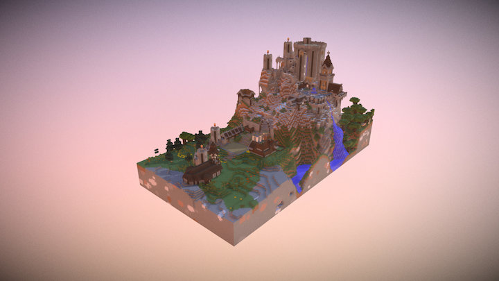 castle on the peak 3D Model