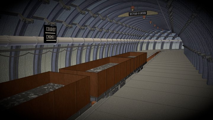 Coal Mine Gallery 3D Model