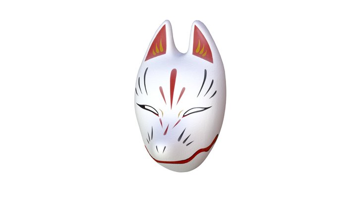 Kitsune mask – Free 3D Model STL