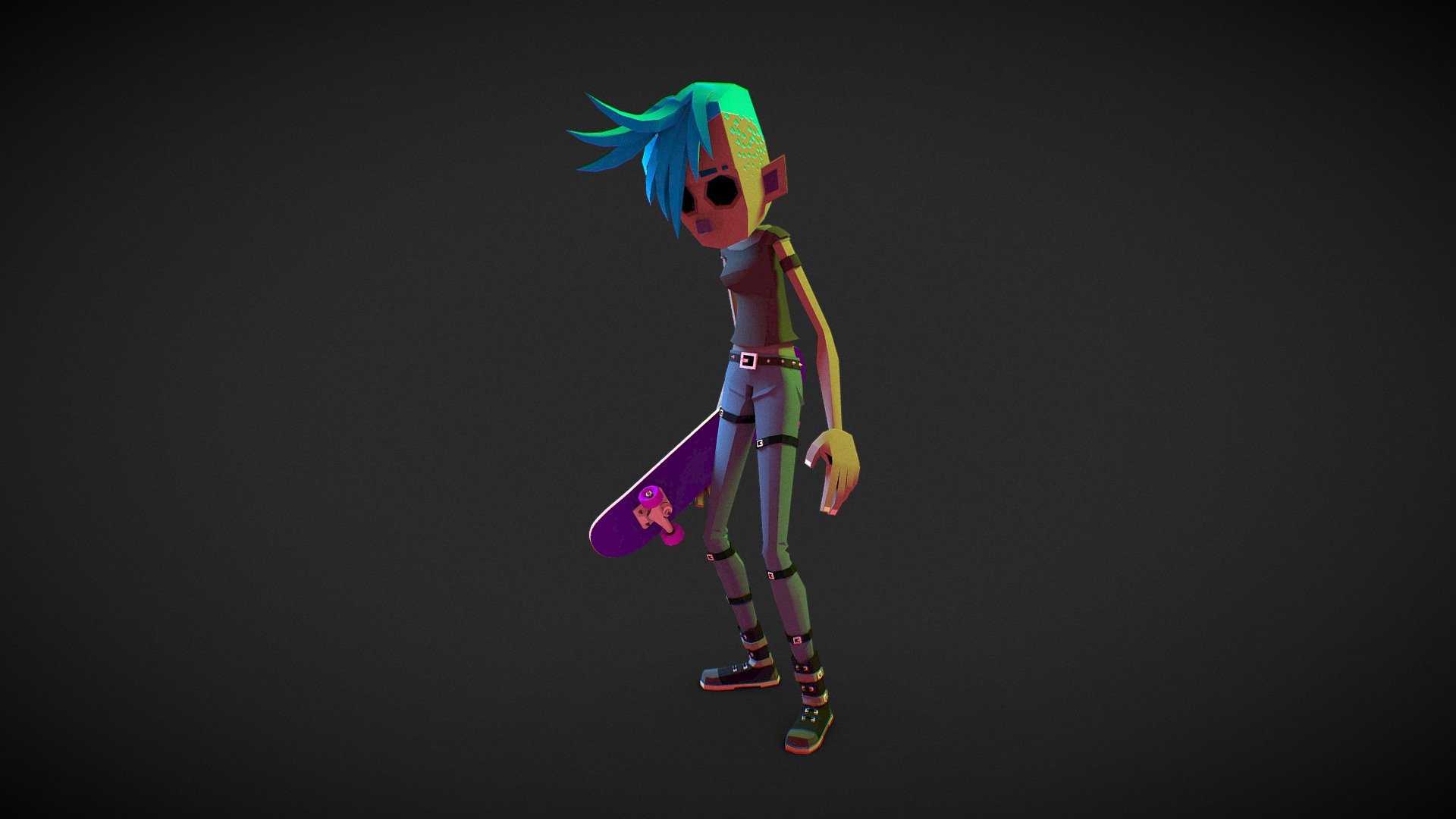 Goth- Pocket Skate — Sketchfab embed 3D viewer