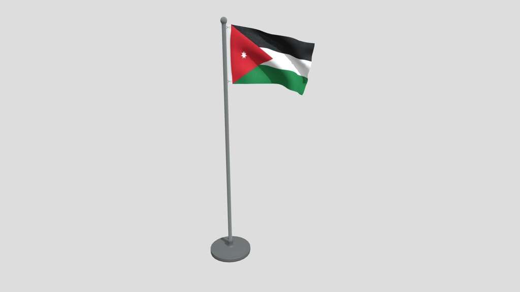 Animated Flag Of Jordan