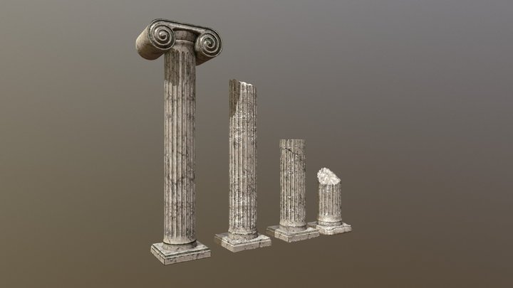 Roman columns / Pillars 3D Model