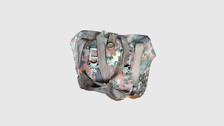 Fünffarbeflecktarn Satchel 3D Model