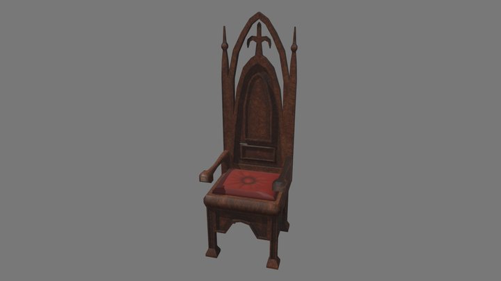Throne Model 3D Model