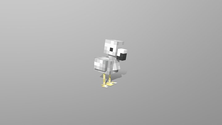Baby flamingo 3D Model