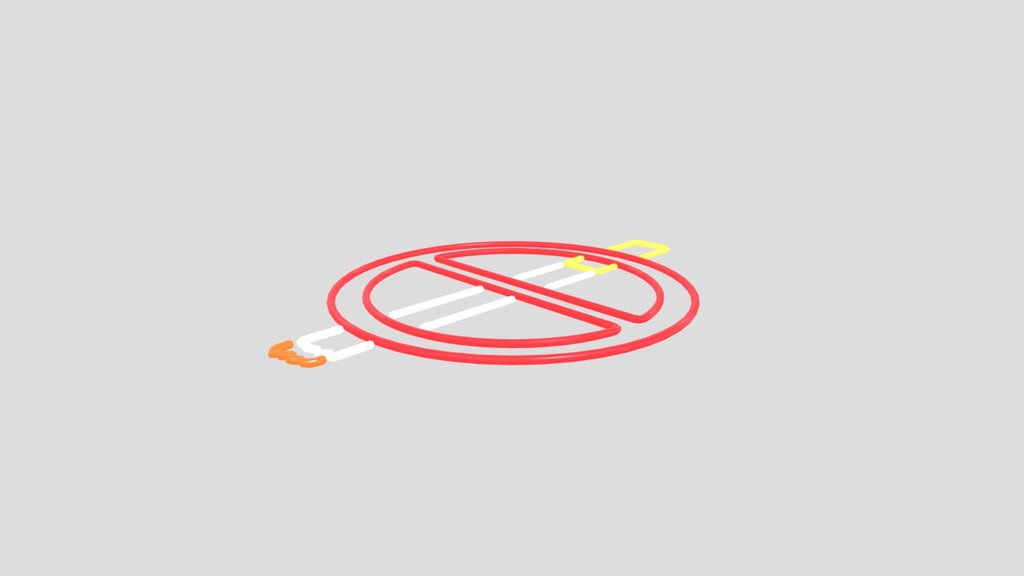 Large No Smoking Neon Sign