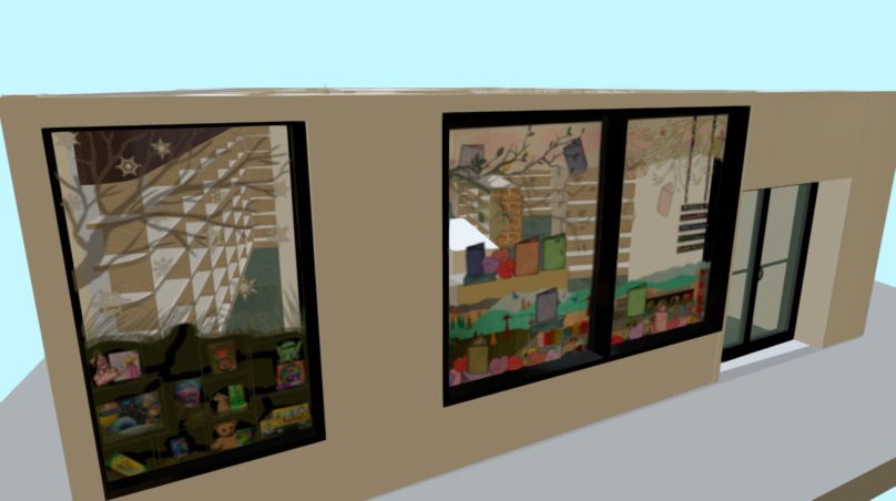 Bank Street Bookstore Interior Design - 3D model by Nere Kapiteni ...
