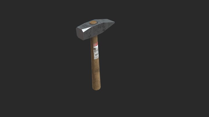 Hammer Low Poly with textures - Legend GameDev 3D Model