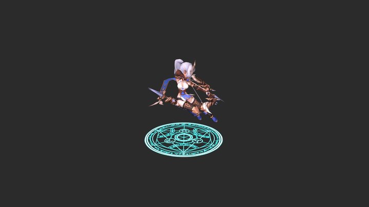 猎魔军团(엽마군단)_Archer 3D Model