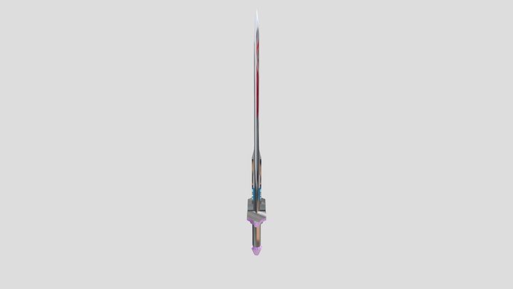 Sword coloured 3D Model