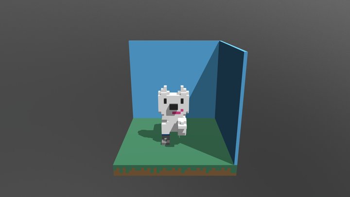 Snowy The Dog 3D Model