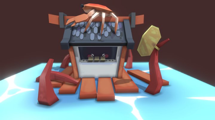 " Alert !! Giant Tako having summer break (?) " 3D Model