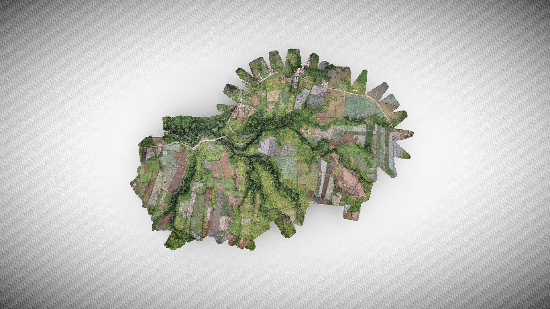 Download 3D Model Ladang Kayu Aro (Fotogrametri) — Sketchfab embed 3D viewer