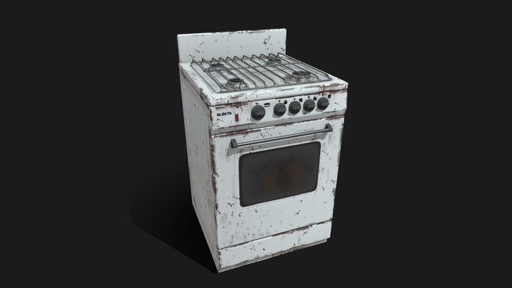 USSR gas hob 3D Model