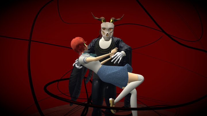 The ancient Magus Bride Scene 3D Model