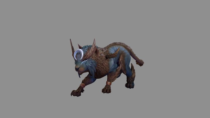 Awilix Skin 5 Jaguar Rig Idle Animation 3D Model