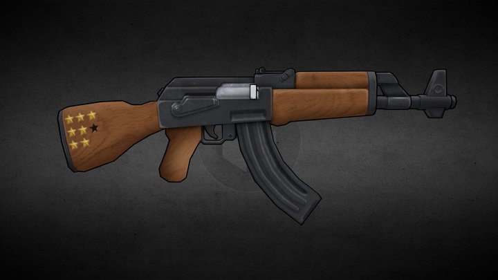 【A series of Mini Weapon】AK-47 3D Model