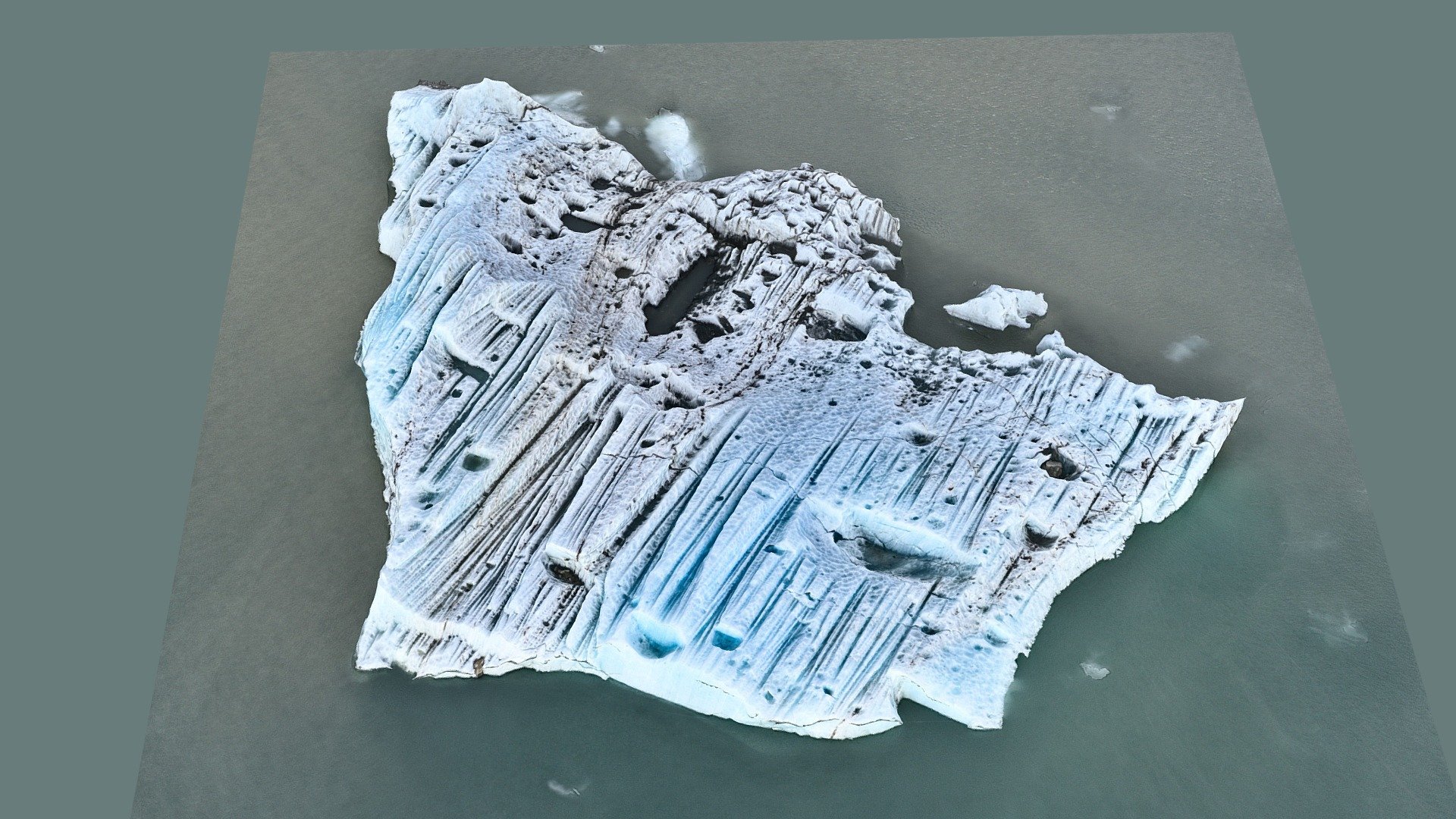 Recent iceberg in Magdalenefjorden, Svalbard