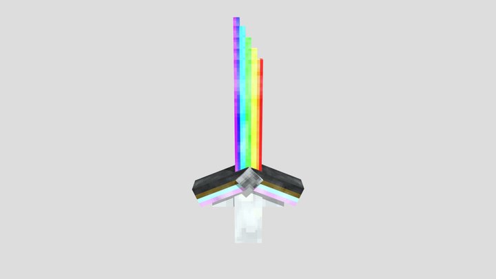 Rainbow sword 3D Model