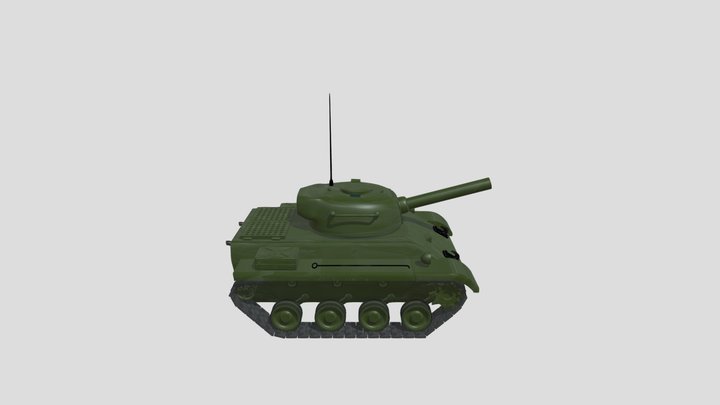 Toy tank model 3D Model