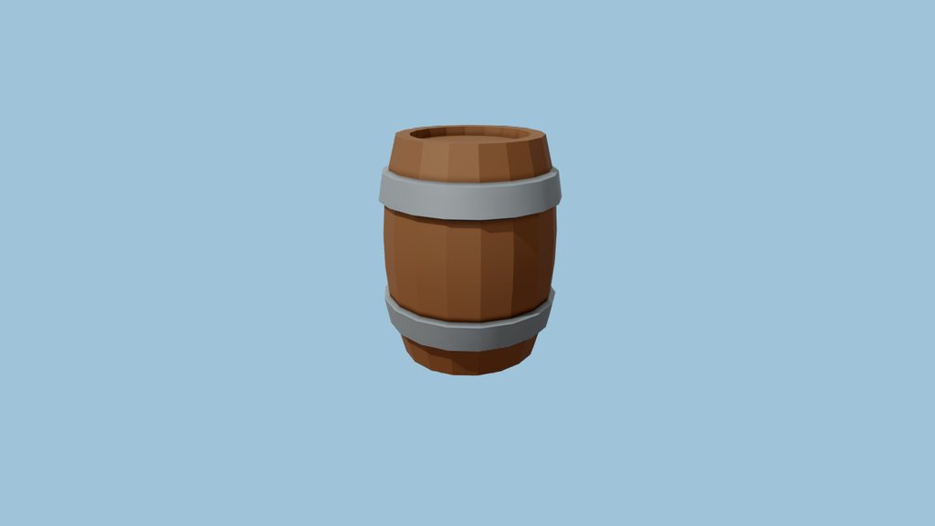 Low Poly Barrel