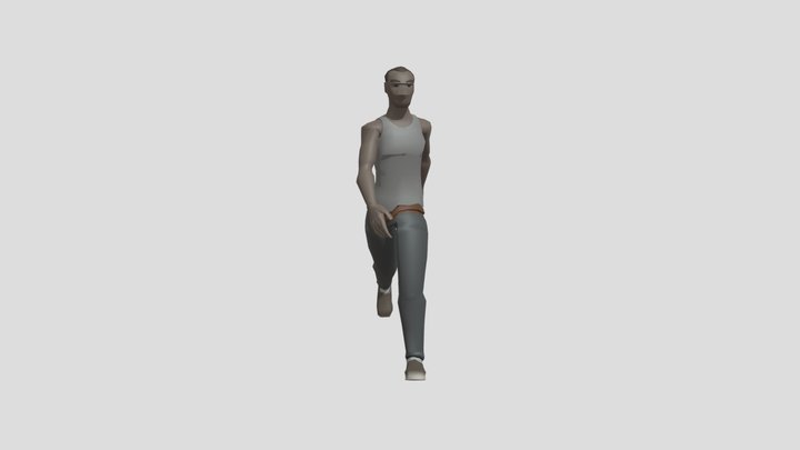 Man WalkCycle 3D Model