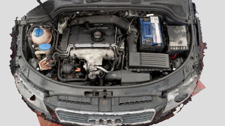 A3 engine bay pd 3D Model