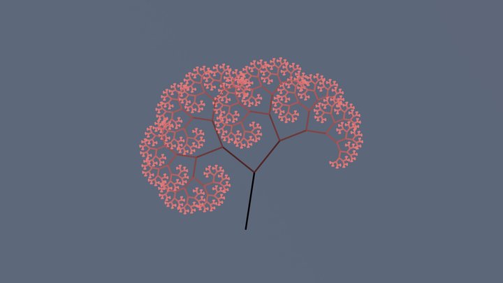Fractal tree 3D Model
