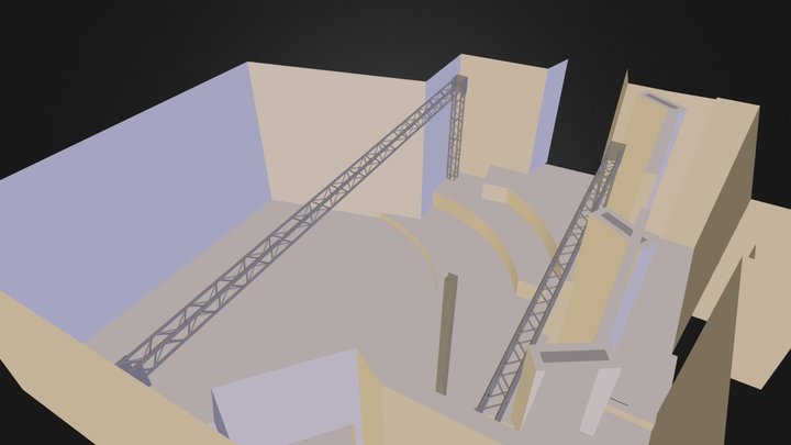 Piazza Marsala_teatro 3d 3D Model