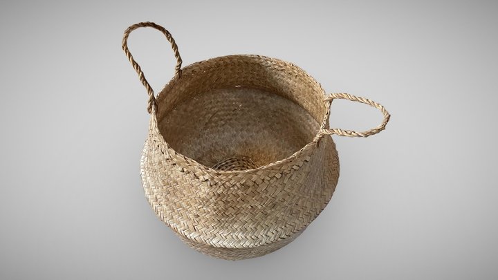 IKEA FLÅDIS Seagrass basket - iPhone 3d scan 3D Model