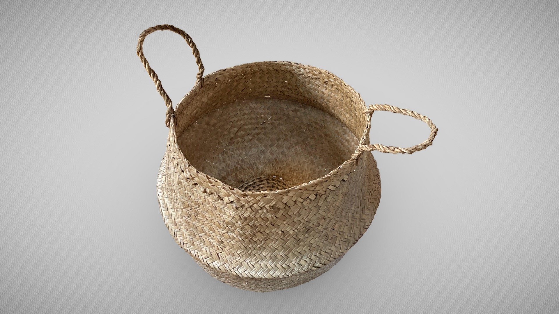 IKEA FLÅDIS Seagrass basket iPhone 3d scan Download Free 3D model