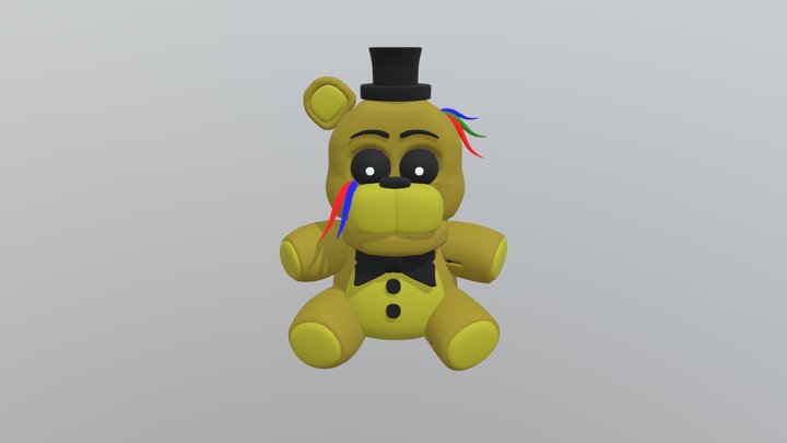 Withered-golden freddy-plush 3D Model