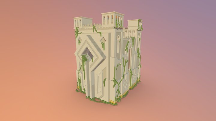 Desert Temple a 3D Model