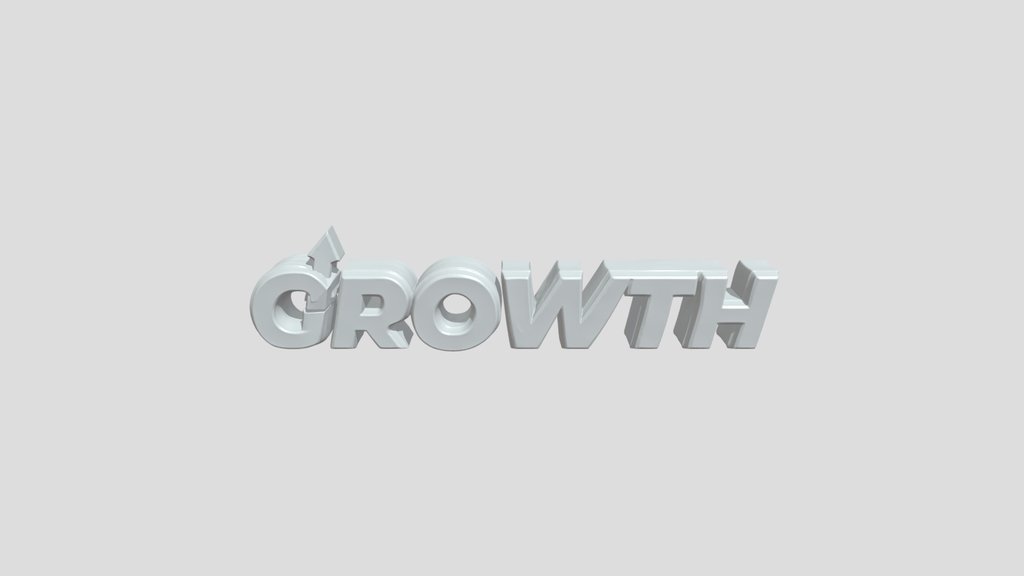 The word 'GROWTH' with an upward arrow
