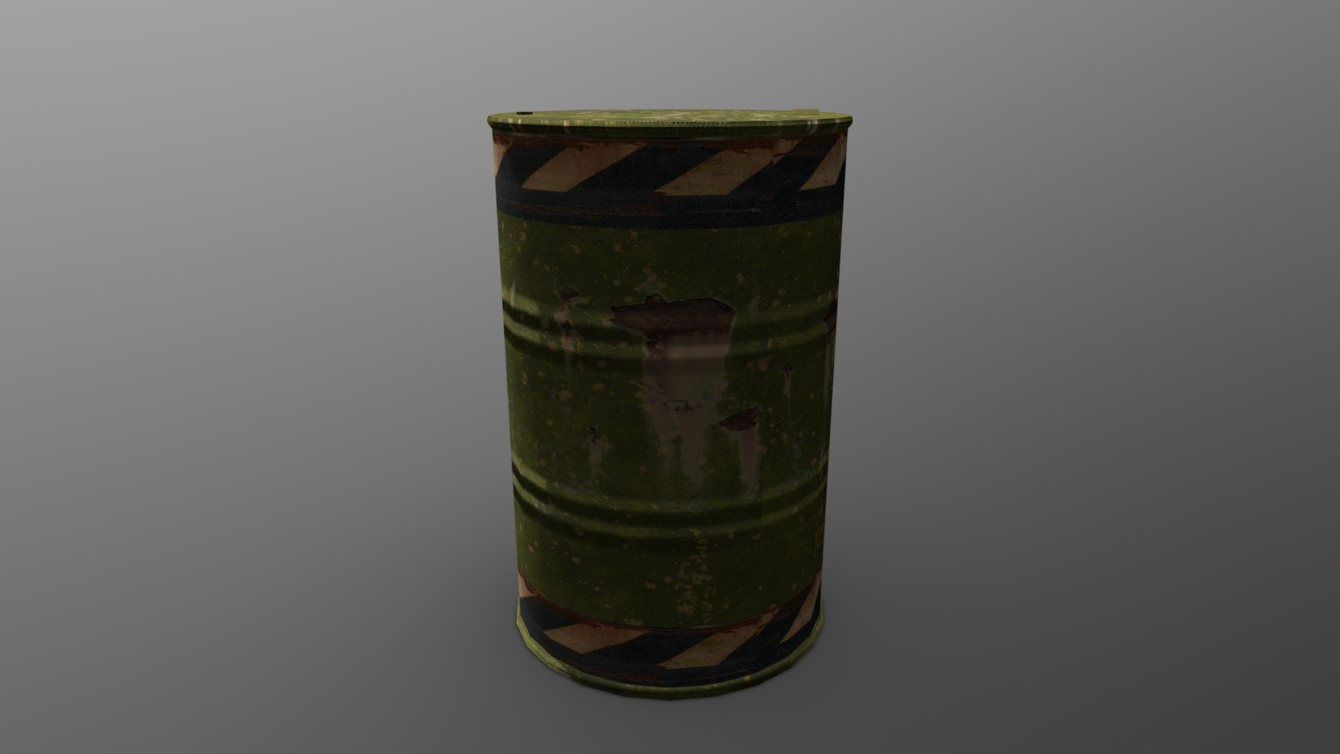 Hazard Barrel 3D model by PundaBearDesigns [2cd817c] Sketchfab