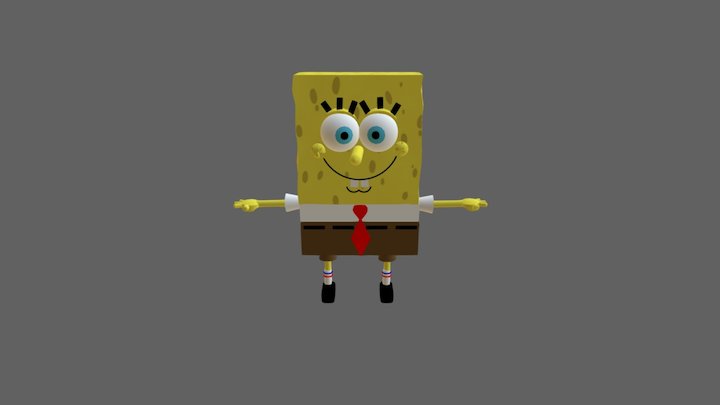 Spongebob Squarepants (First Model in 3DS) 3D Model