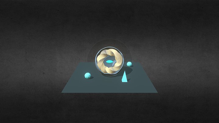 Abstract Sphere Rotation 3D Model