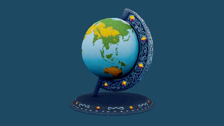 Weekly Challenge (12) Planet Earth 3D Model