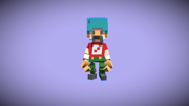 human mustache 3D Model