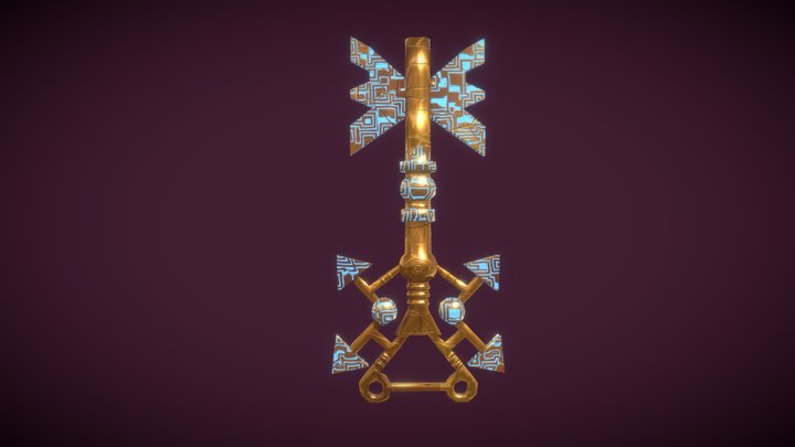 Magic Key (low poly) 3D Model