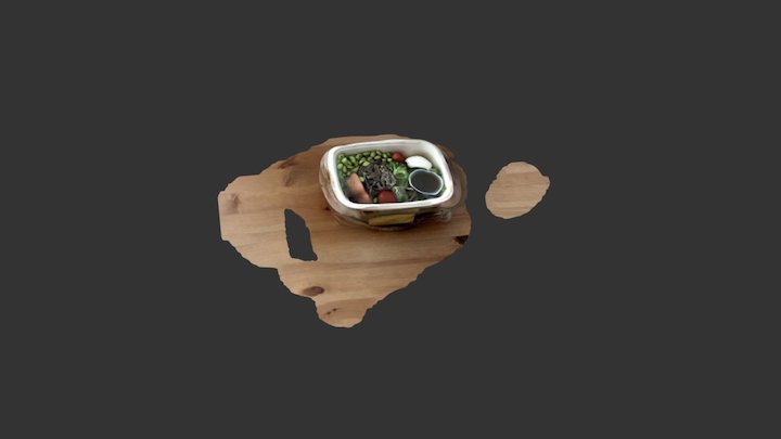 Salmon Soba Salad 3D Model