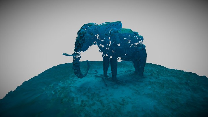 Dahab Elephant Statue 3D Model