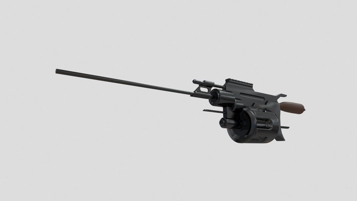 Absinthe's Revolver - Arknights 3D Model