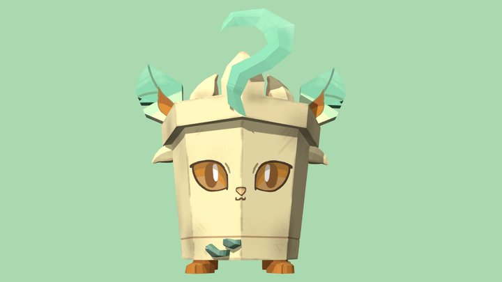 Leafeon Pot ~/🍃 3D Model