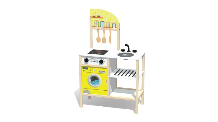 ÇG112 Kitchen Set 3D Model
