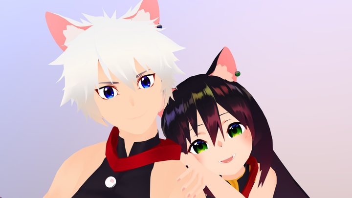 Shiro＆Kuro 3D Model